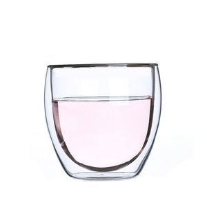 Coffee Mug Double Layers Wall Glass Insulated Milk Coffee  Mug Cup With Handle For Hot Cold Beverage Heat Insulation Office