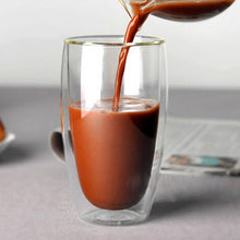 Load image into Gallery viewer, Double Coffee Mugs With the Handle Mugs Drinking Insulation Double Wall Glass Tea Cup Creative Gift Drinkware Milk
