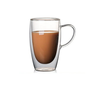 Double Coffee Mugs With the Handle Mugs Drinking Insulation Double Wall Glass Tea Cup Creative Gift Drinkware Milk